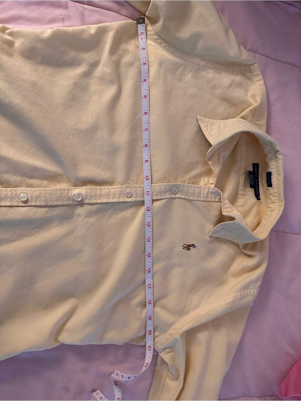 Polo by Ralph Lauren Yellow Button-Down Shirt - Picture 9 of 9